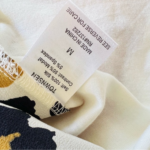 TOWNSEN Tullem Silk Leopard Print Dress Size M - Picture 8 of 9